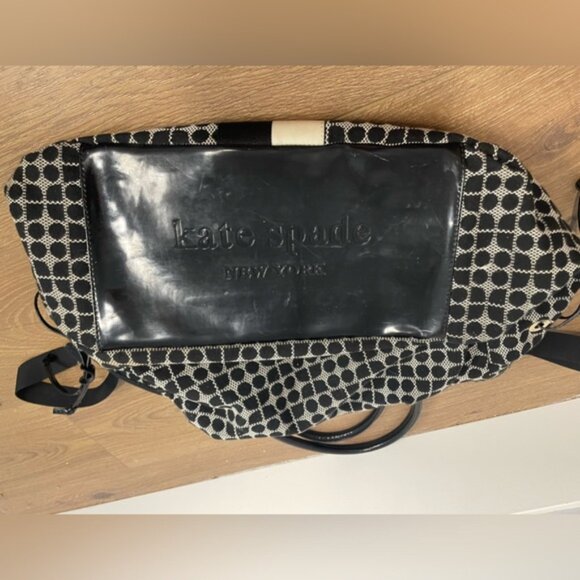 Kate Spade Diaper Bag Two Tone Classic Monogram w/ Stroller Strap & Changing Pad - Picture 3 of 9